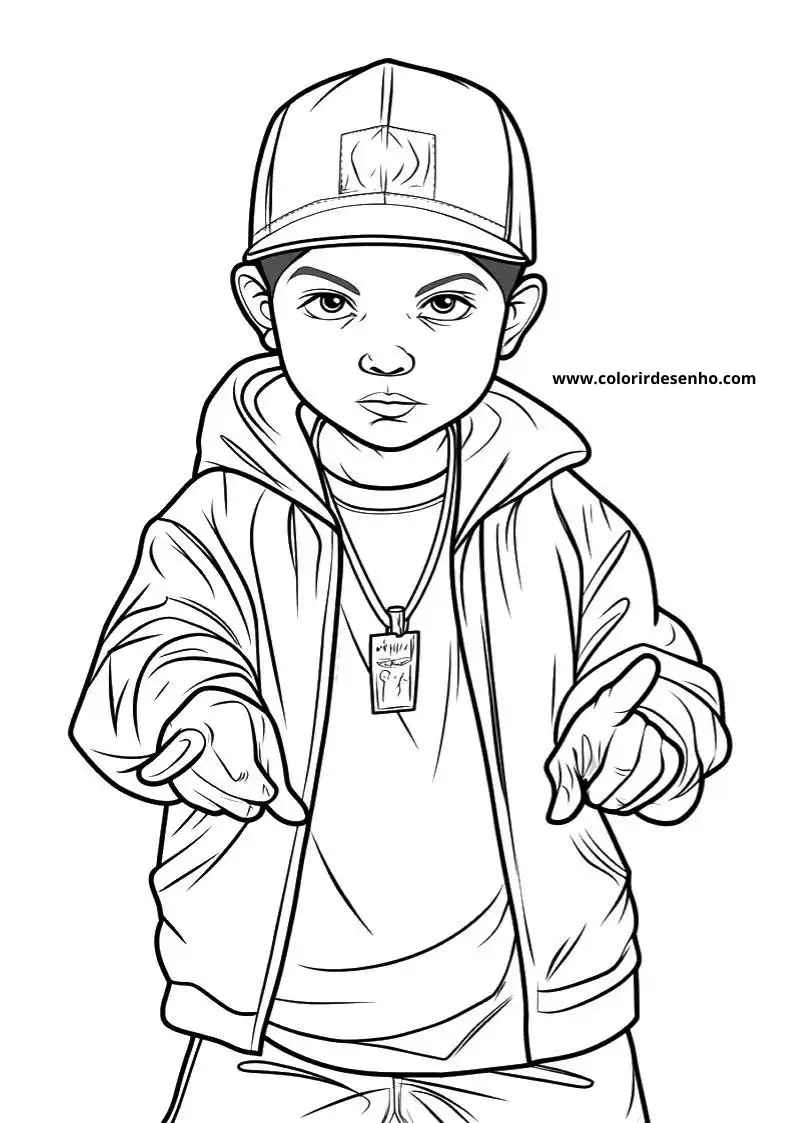 Download Hip Hop Coloring Pages 9