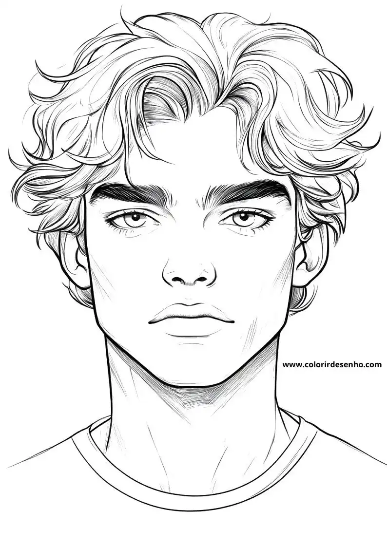 Download Man’s Face Coloring Pages 8