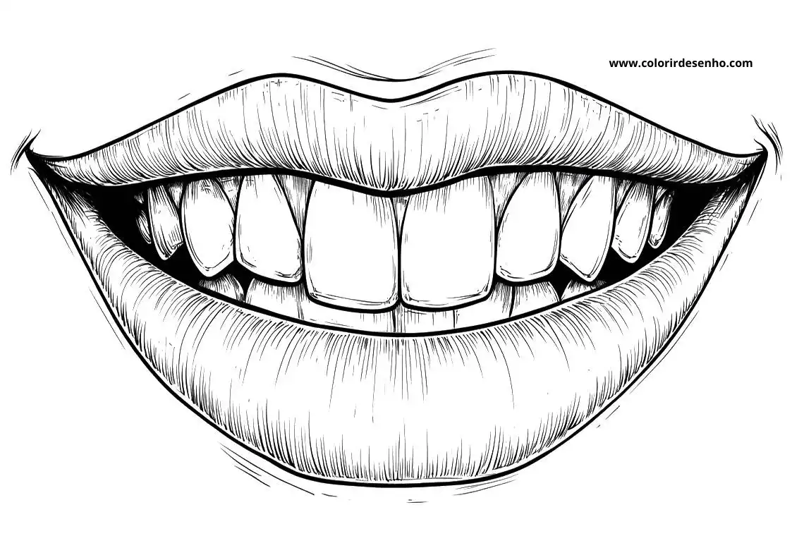 Download Mouth Coloring Pages 1