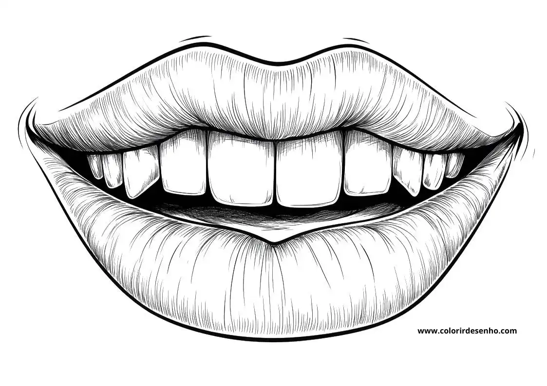 Download Mouth Coloring Pages 2