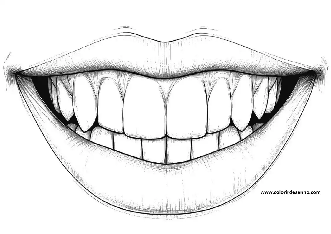 Download Mouth Coloring Pages 4