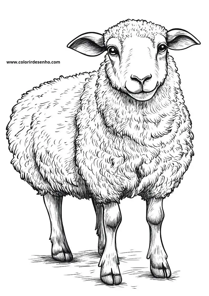 Download Sheep Coloring Pages 1