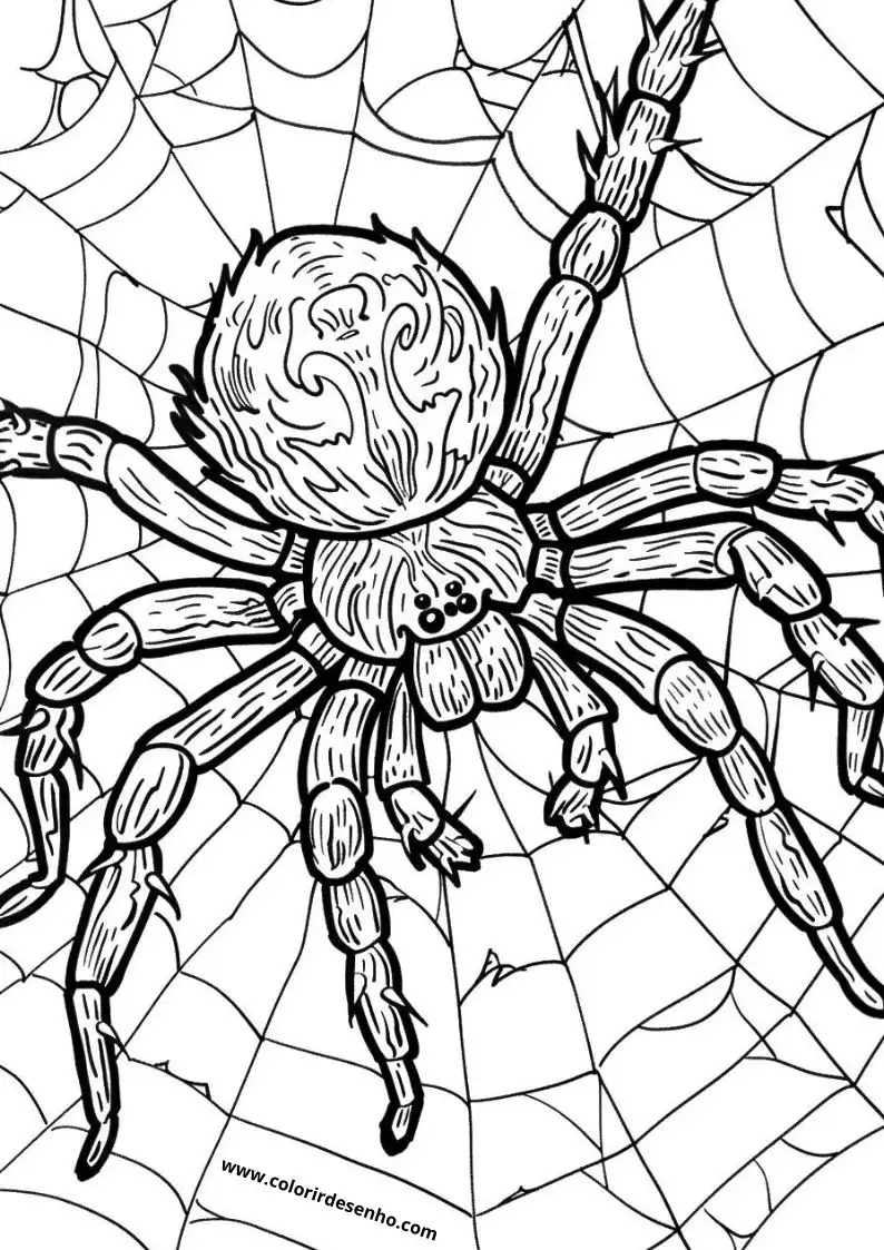 Download Spider Coloring Pages 1