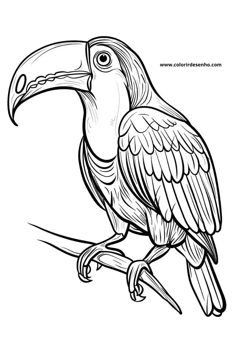 Download Toucan Coloring Pages 1