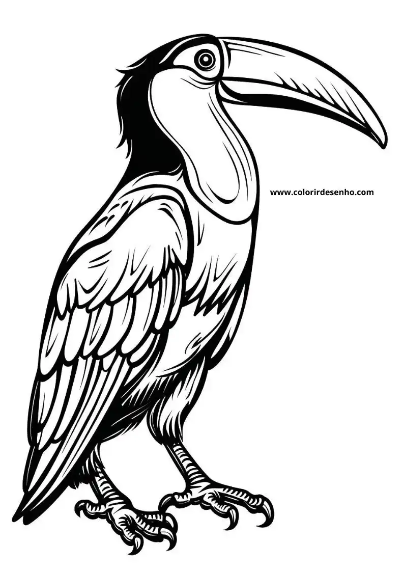 Download Toucan Coloring Pages 3