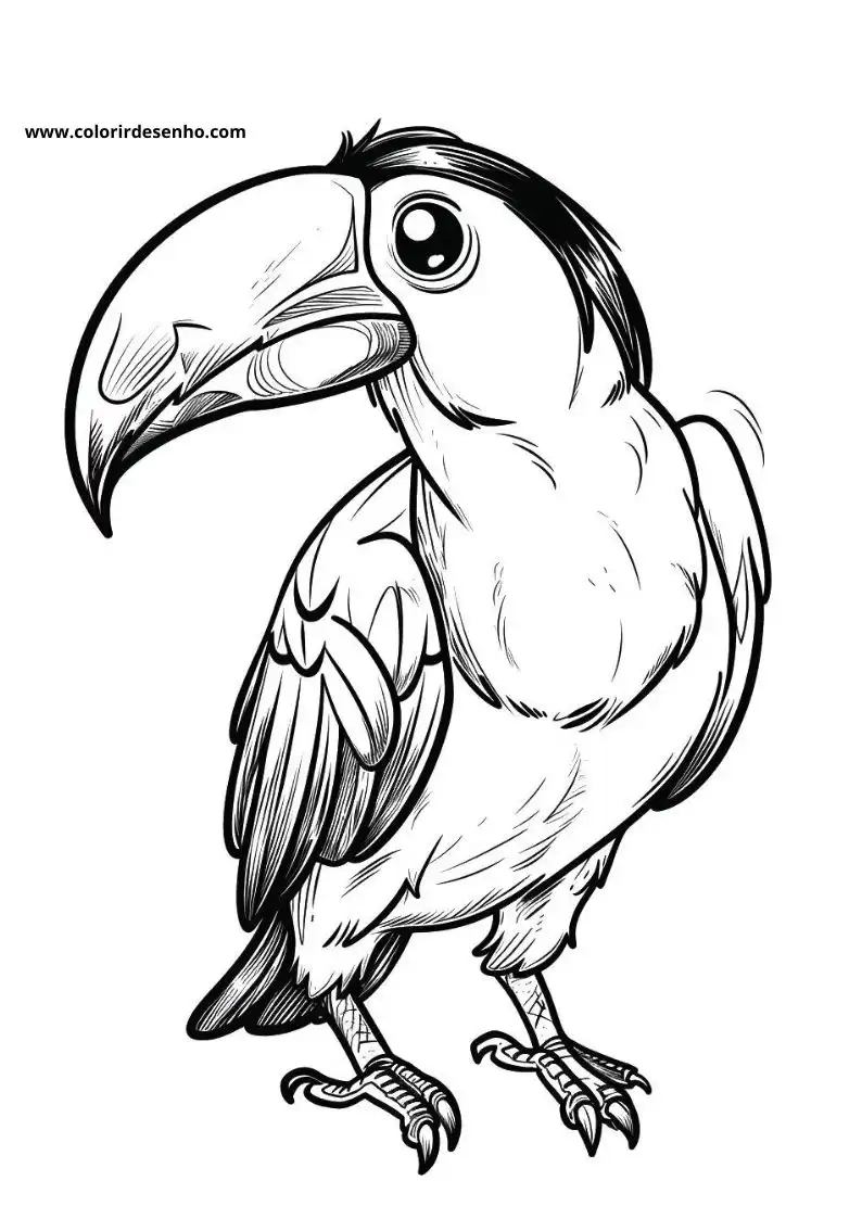 Download Toucan Coloring Pages 4