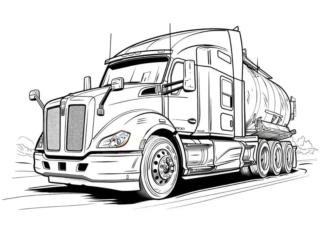 Download Truck Coloring Pages 5
