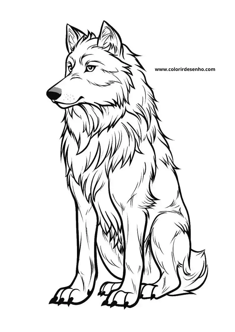 Download Wolf Coloring Pages 7