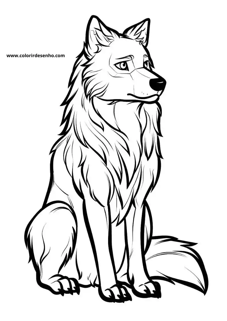 Download Wolf Coloring Pages 8