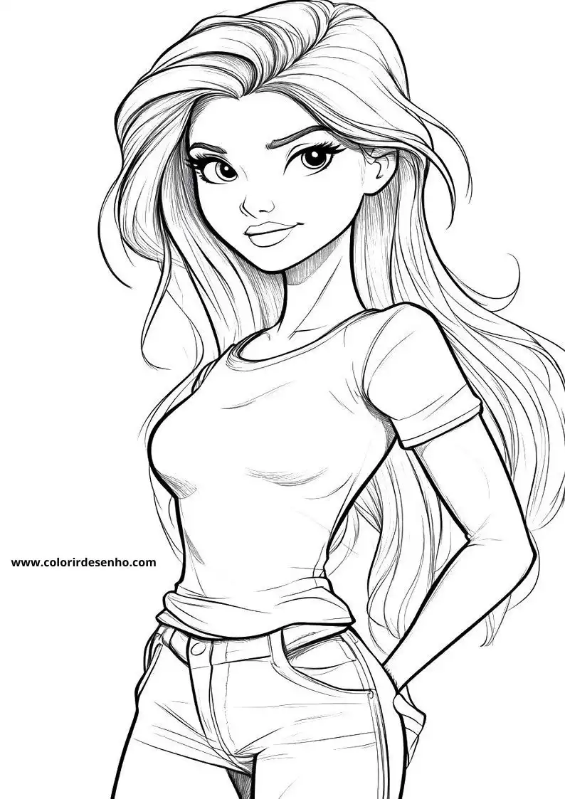 Download Woman Coloring Pages 10