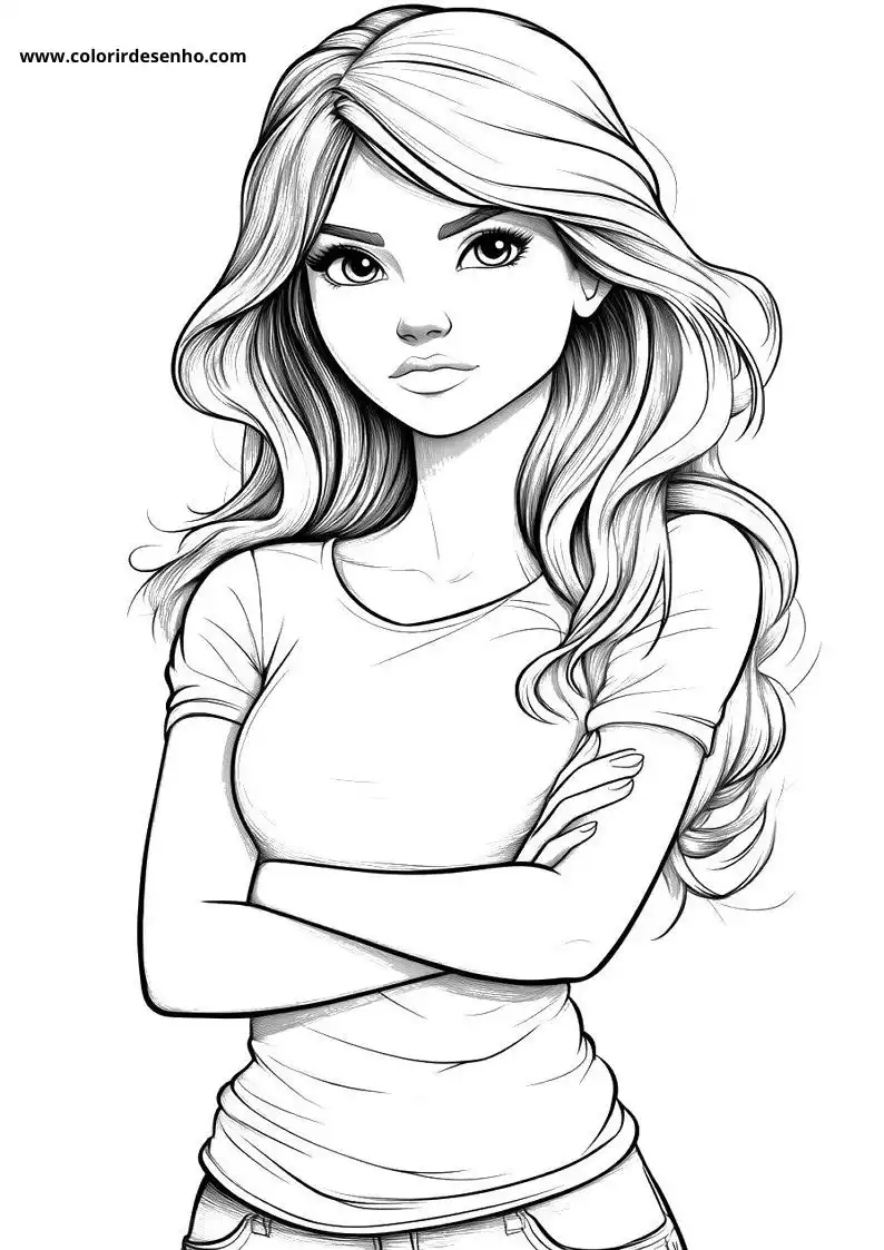 Download Woman Coloring Pages 4