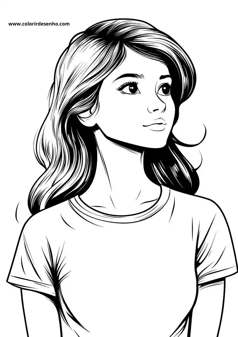 Download Woman Coloring Pages 7