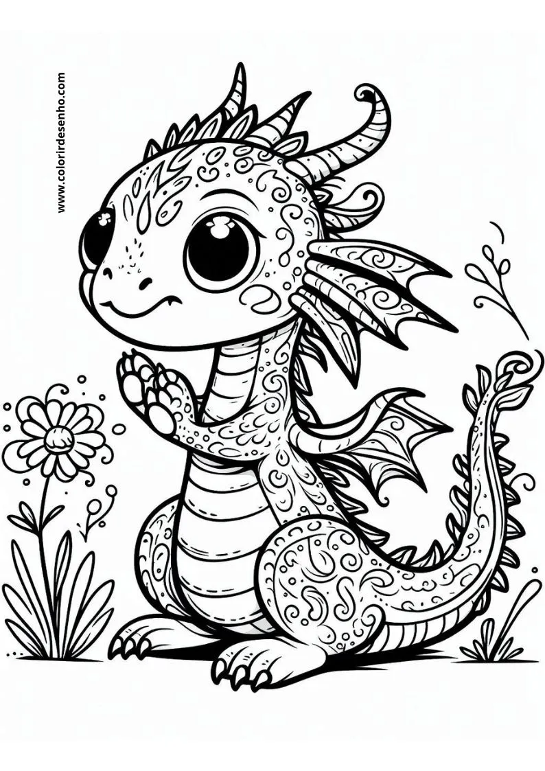 Dragon Coloring Pages 10