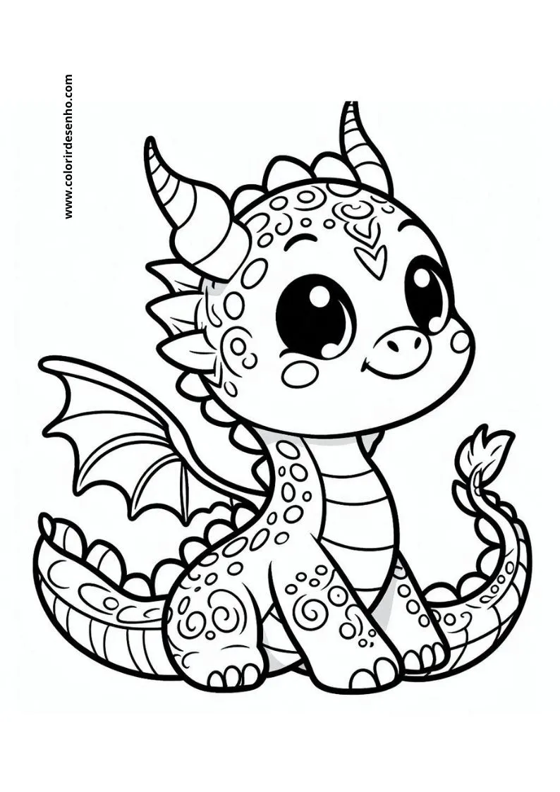 Dragon Coloring Pages 4
