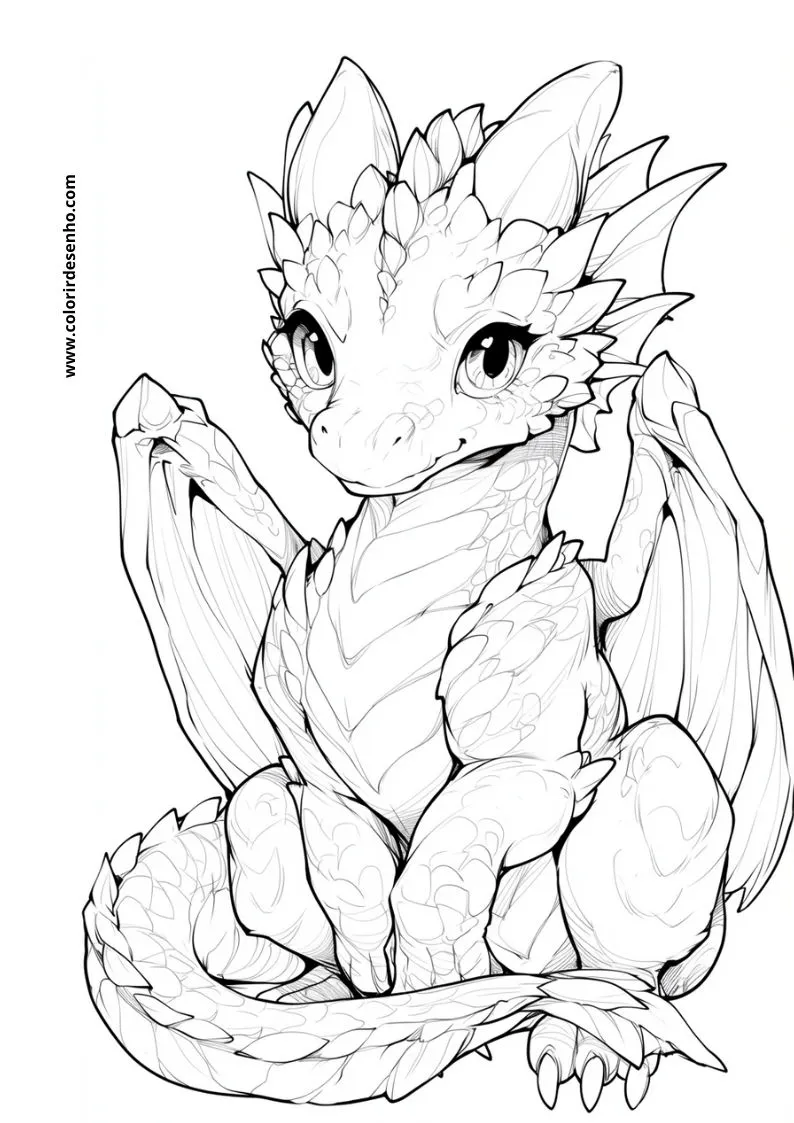 Dragon Picture Coloring Pages 11