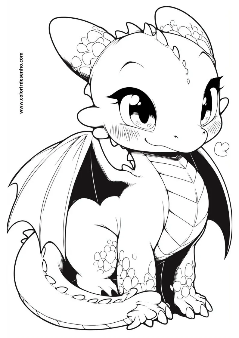 Dragon Picture Coloring Pages 4