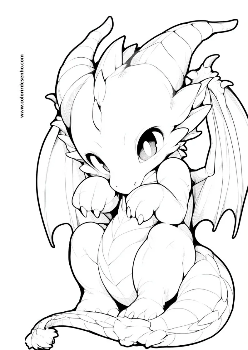 Dragon Picture Coloring Pages 5