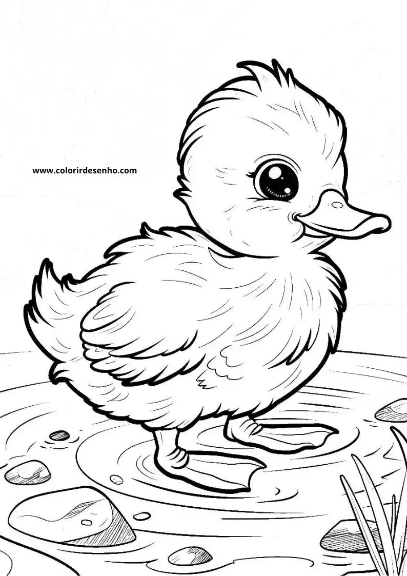 Duck Coloring Pages 1