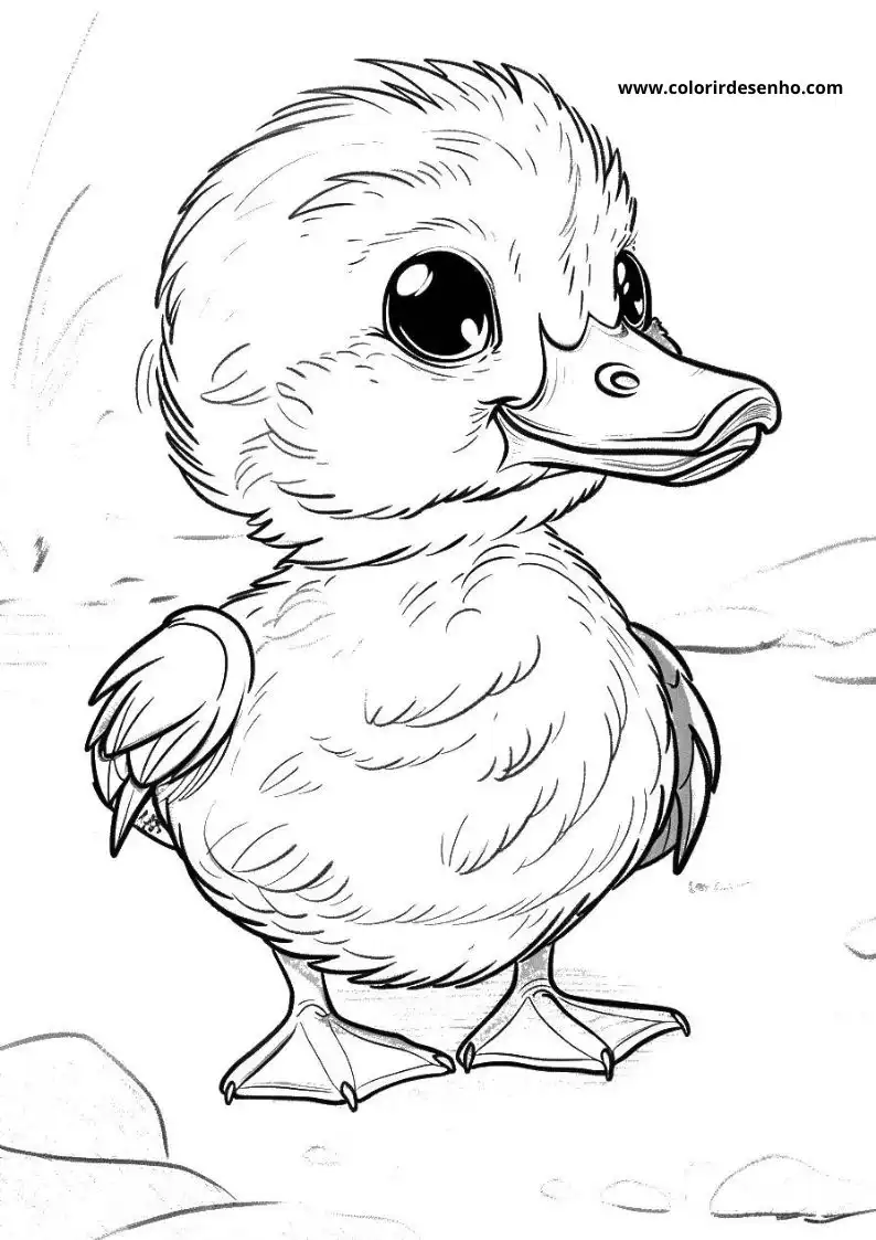 Duck Coloring Pages 3