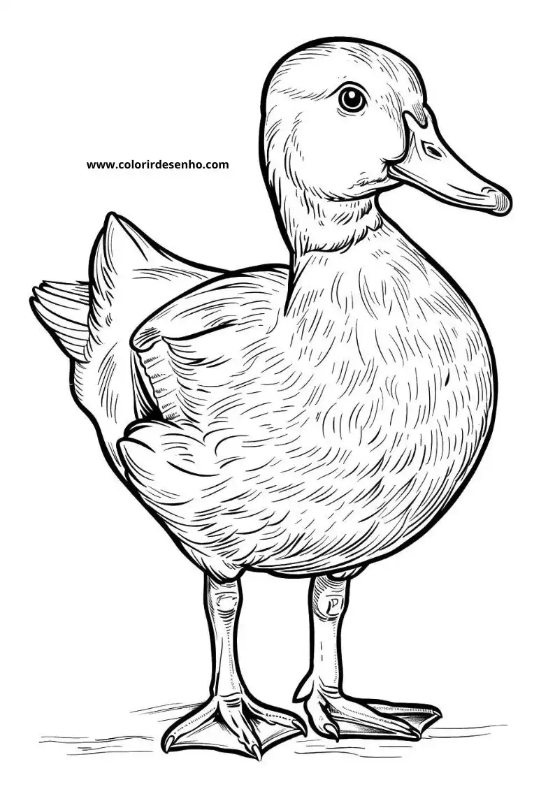 Duck Coloring Pages For All Ages 5