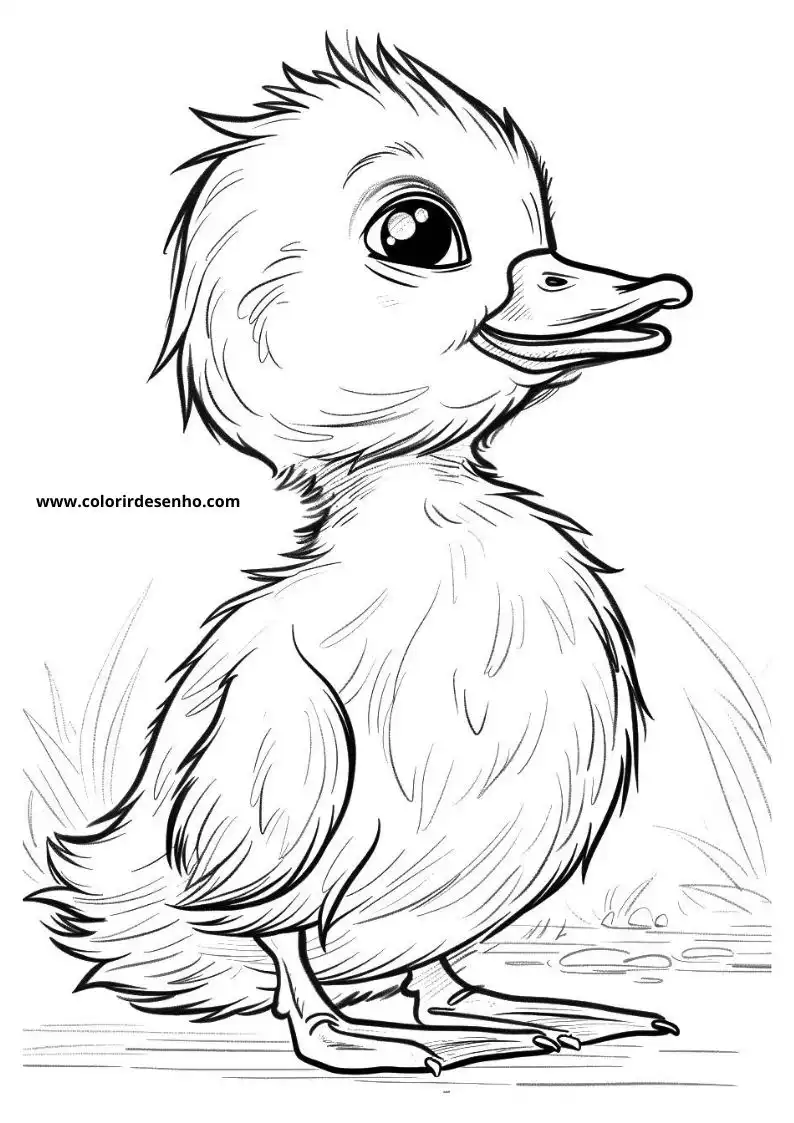 Duck Picture Coloring Pages 1
