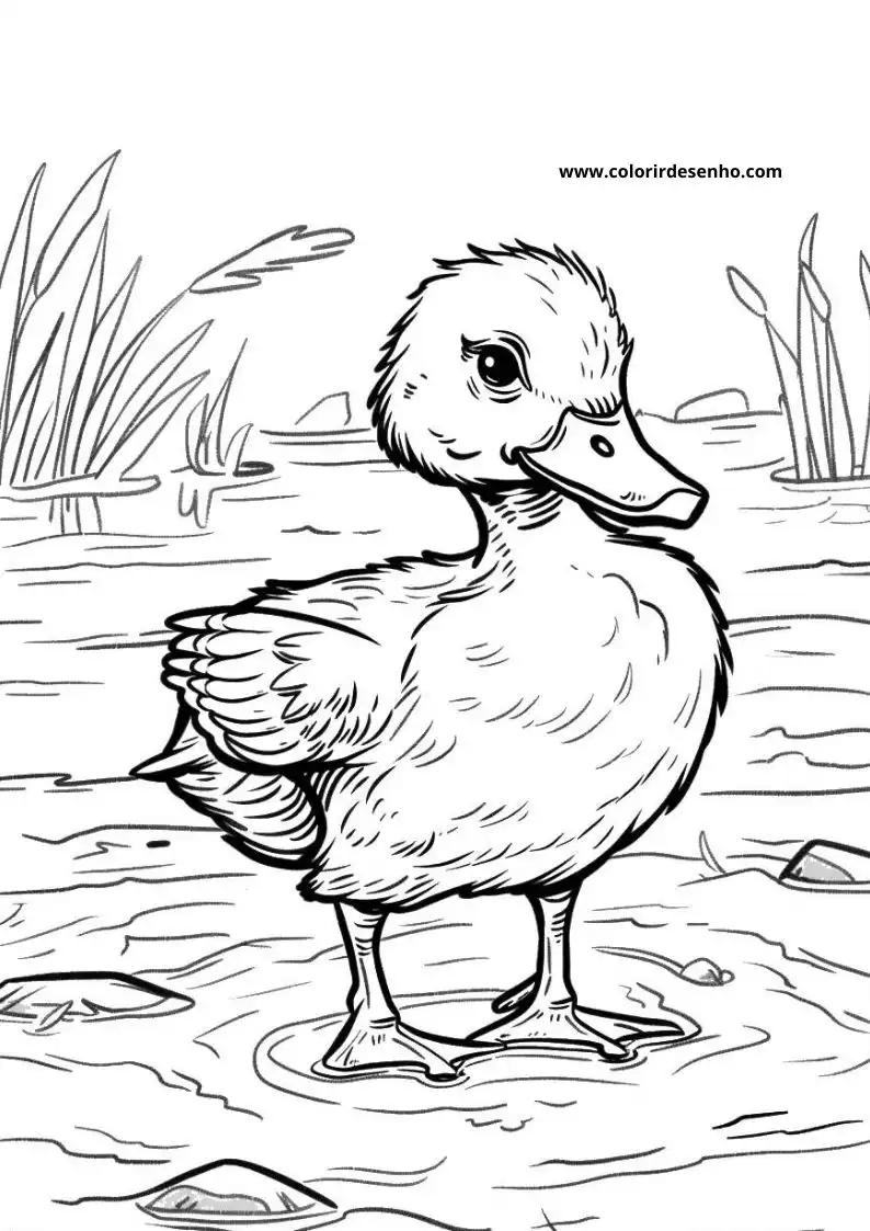 Duck Picture Coloring Pages 3