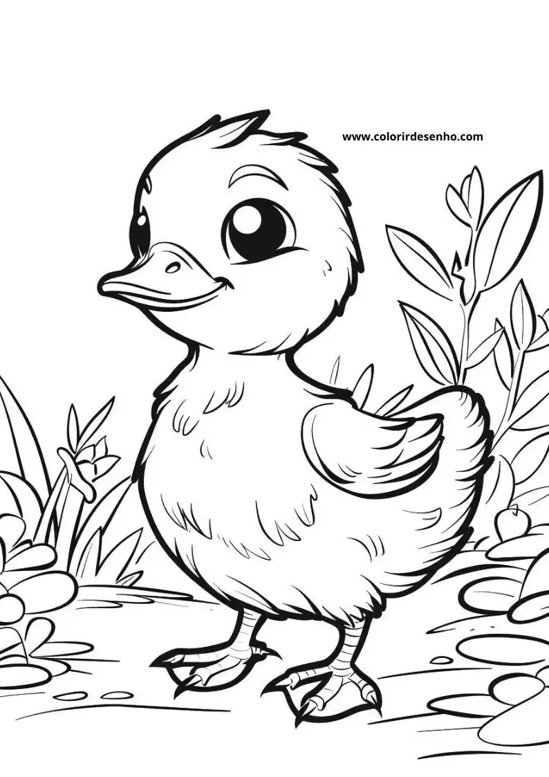 Duck Picture Coloring Pages 4