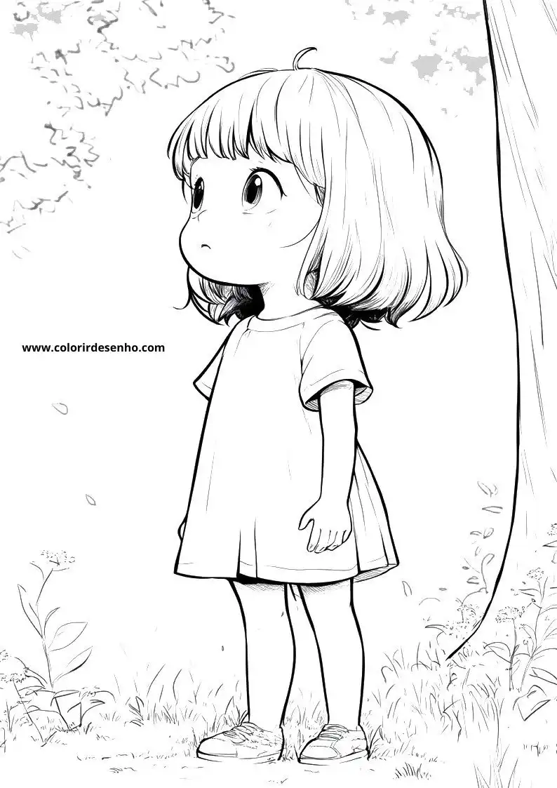Educational Anime Coloring Pages 10