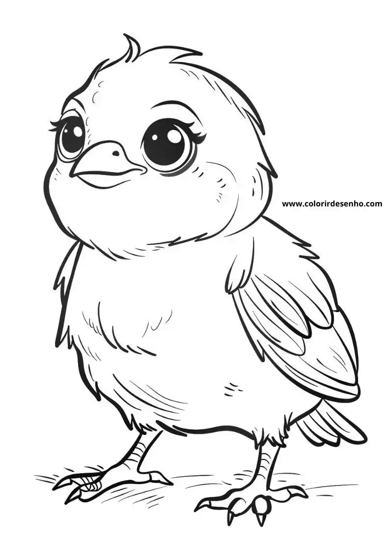 Educational Bird Coloring Pages 3