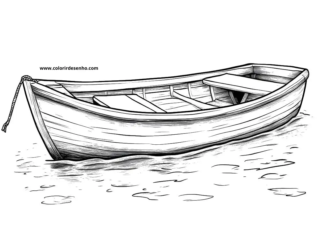 Educational Boat Coloring Pages 2
