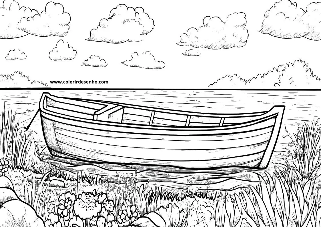 Educational Boat Coloring Pages 3