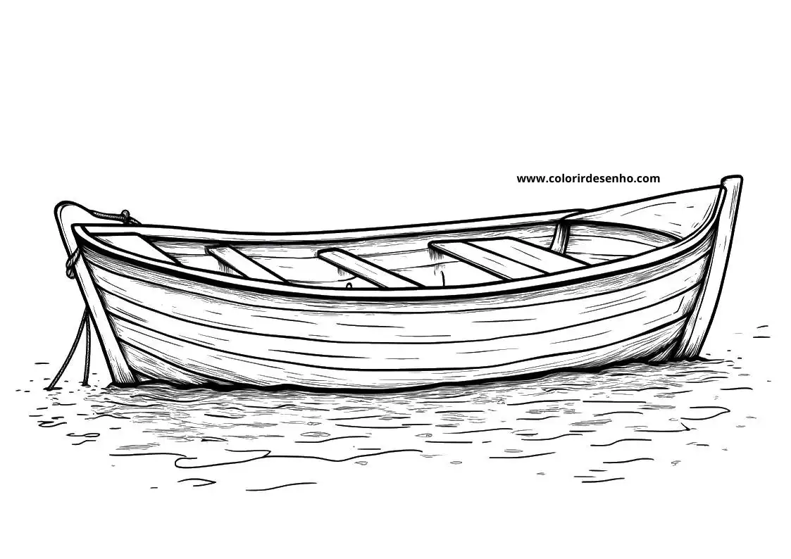 Educational Boat Coloring Pages 7