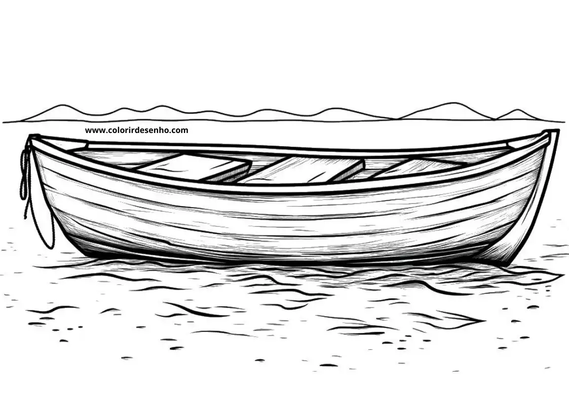 Educational Boat Coloring Pages 9
