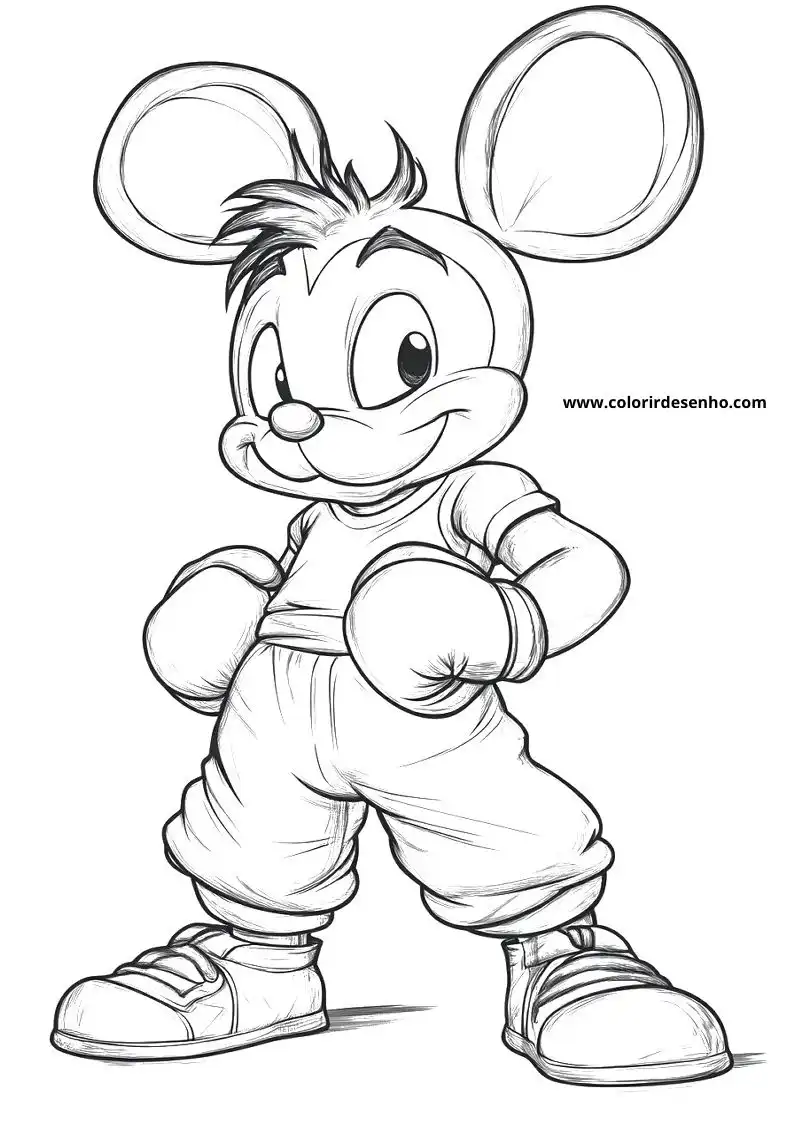 Educational Boxing Coloring Pages 7
