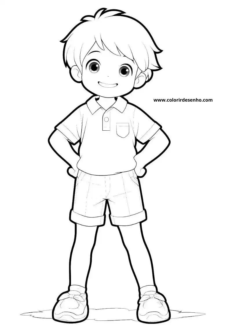 Educational Boy Coloring Pages 3