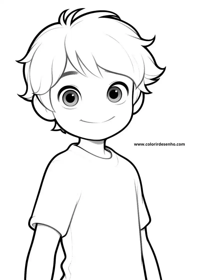 Educational Boy Coloring Pages 5