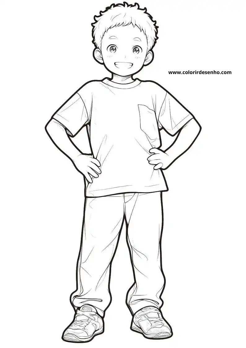 Educational Boy Coloring Pages 6