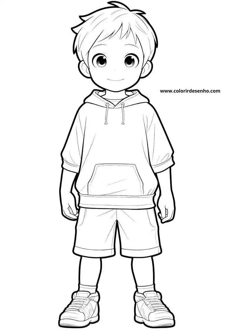 Educational Boy Coloring Pages 7