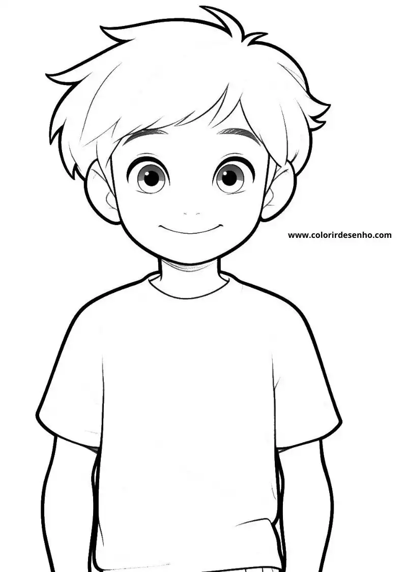 Educational Boy Coloring Pages 8