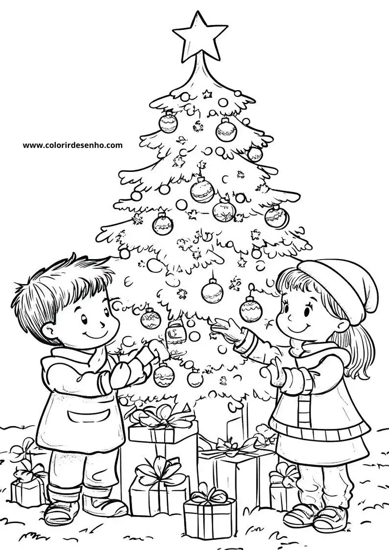 Educational Christmas Coloring Pages 1