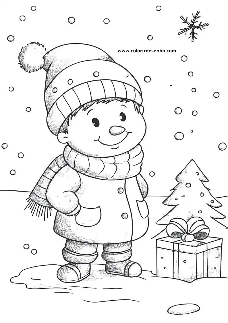 Educational Christmas Coloring Pages 3
