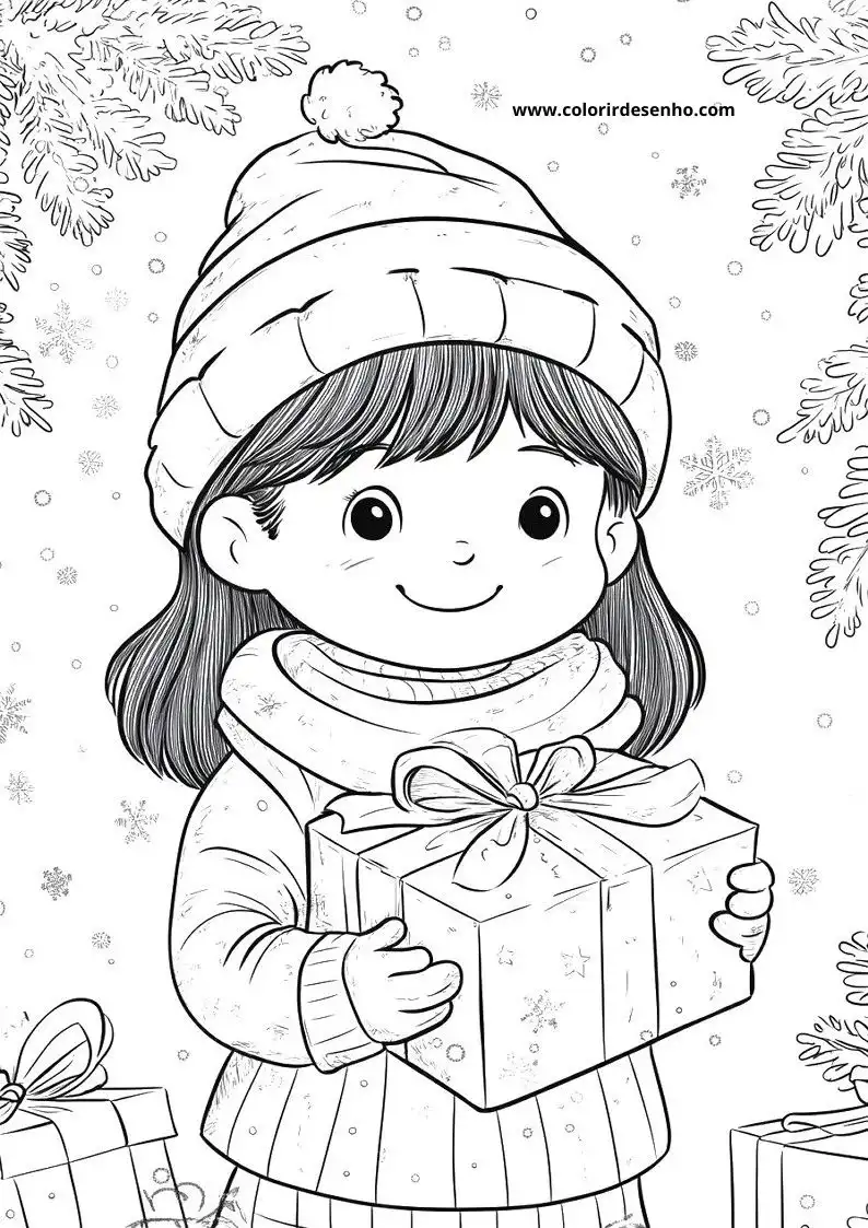 Educational Christmas Coloring Pages 7