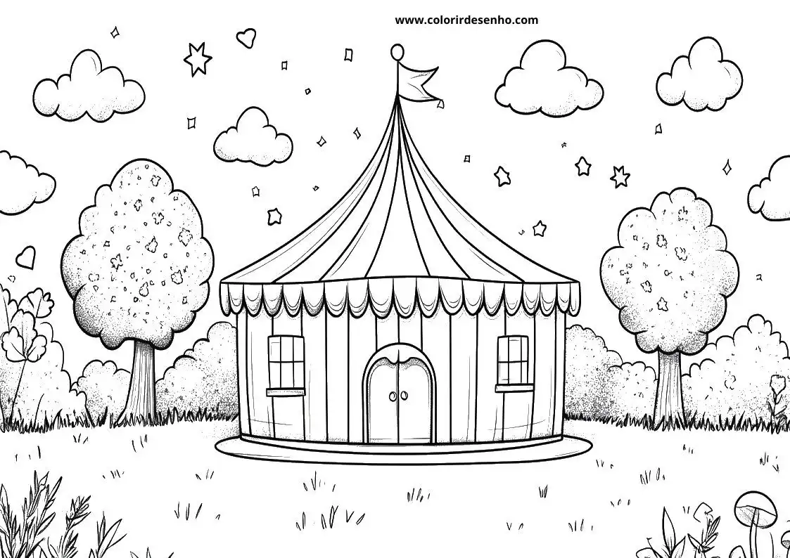 Educational Circus Coloring Pages 2