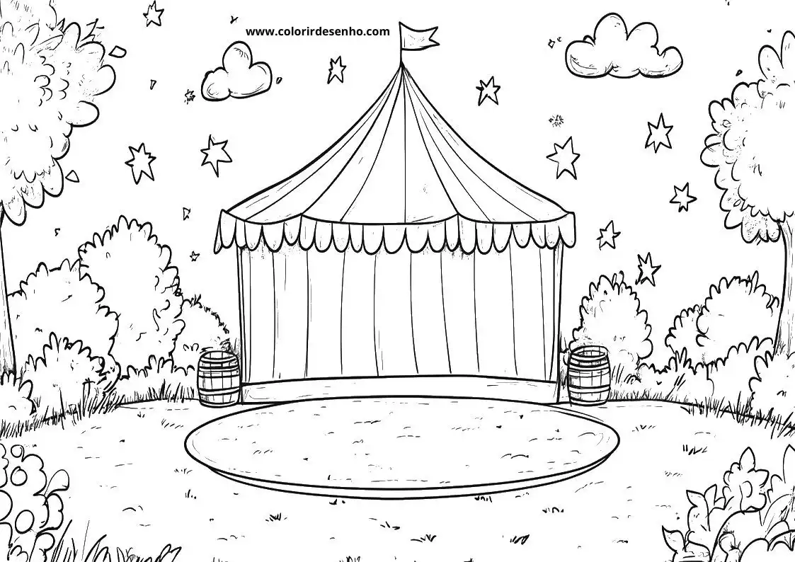 Educational Circus Coloring Pages 3