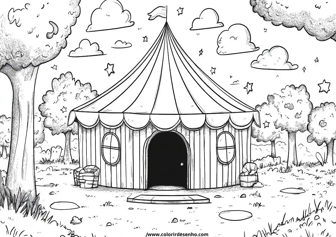 Educational Circus Coloring Pages 4