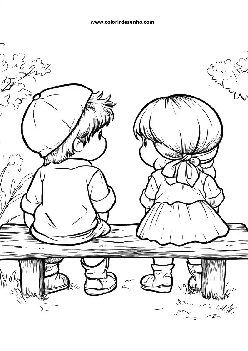 Educational Couples Coloring Pages 6
