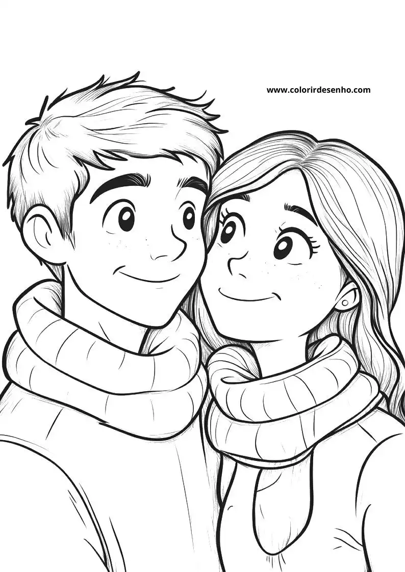 Educational Couples Coloring Pages 7