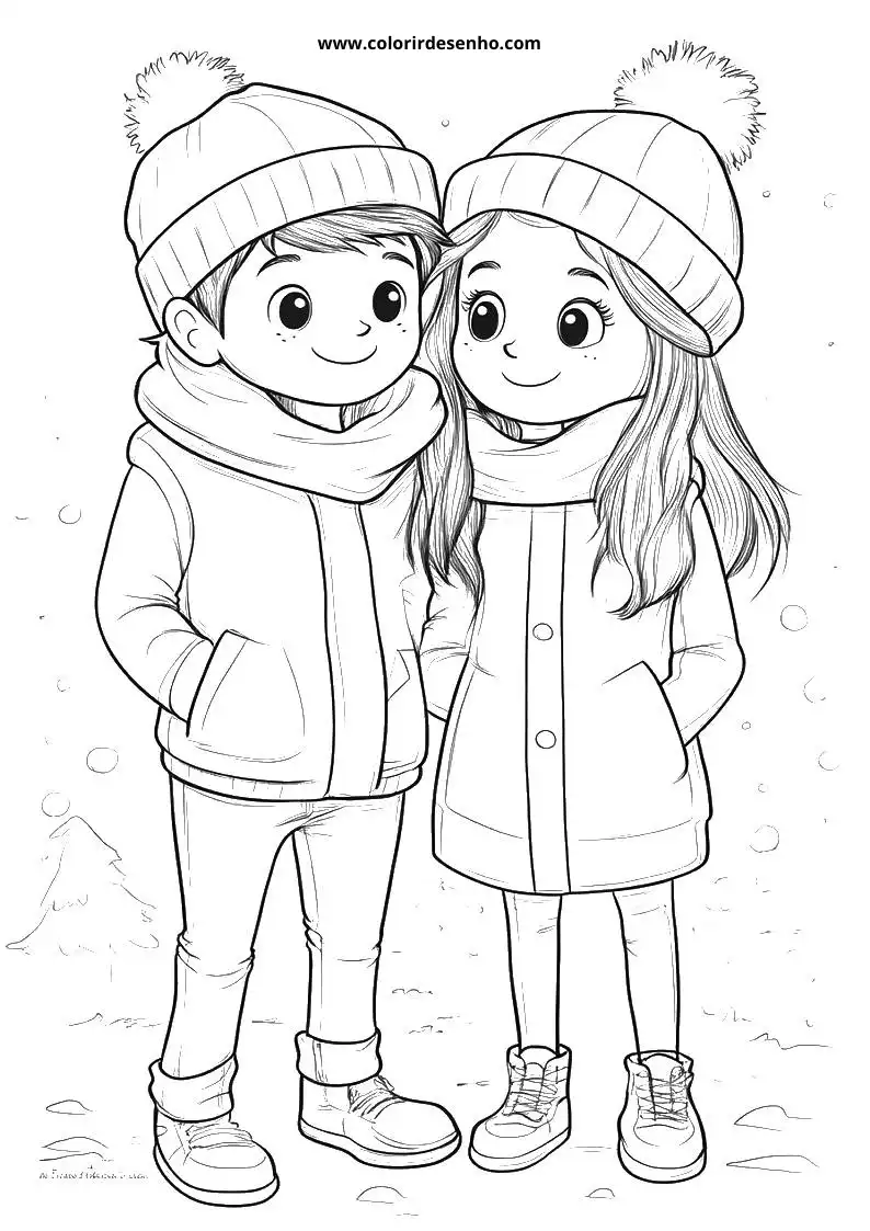 Educational Couples Coloring Pages 9