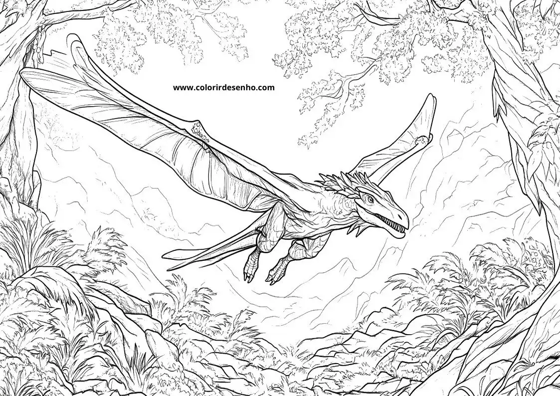 Educational Dinosaur Coloring Pages 3