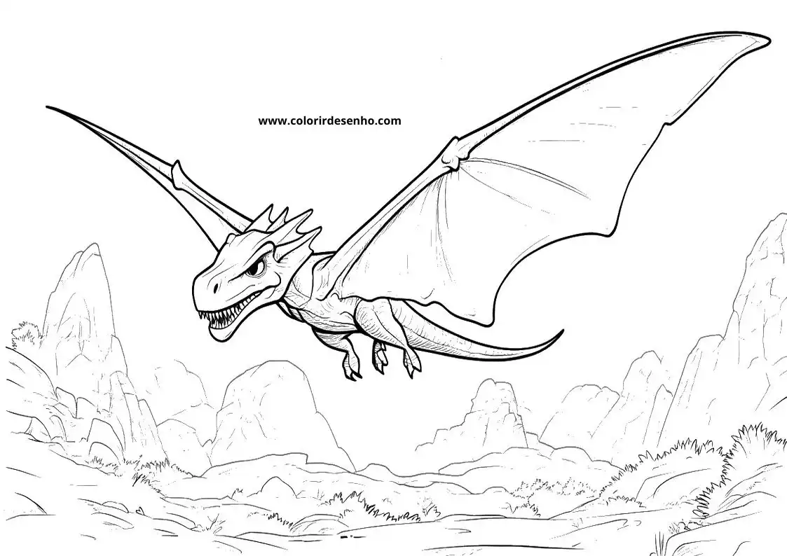 Educational Dinosaur Coloring Pages 6